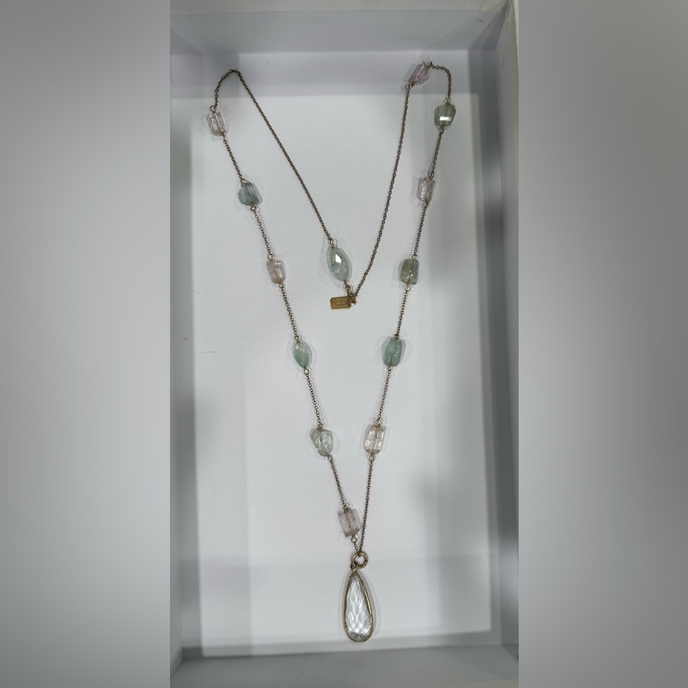 Veronica rose crystal stone necklace